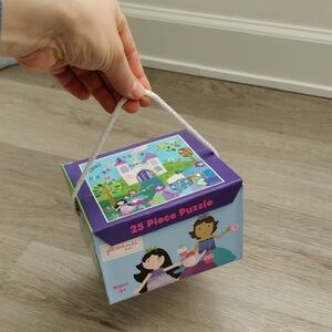 C.R. GibJill McDonald Kids Purple and Blue 25-Piece Kids Jigsaw Puzzle 15" X 15"